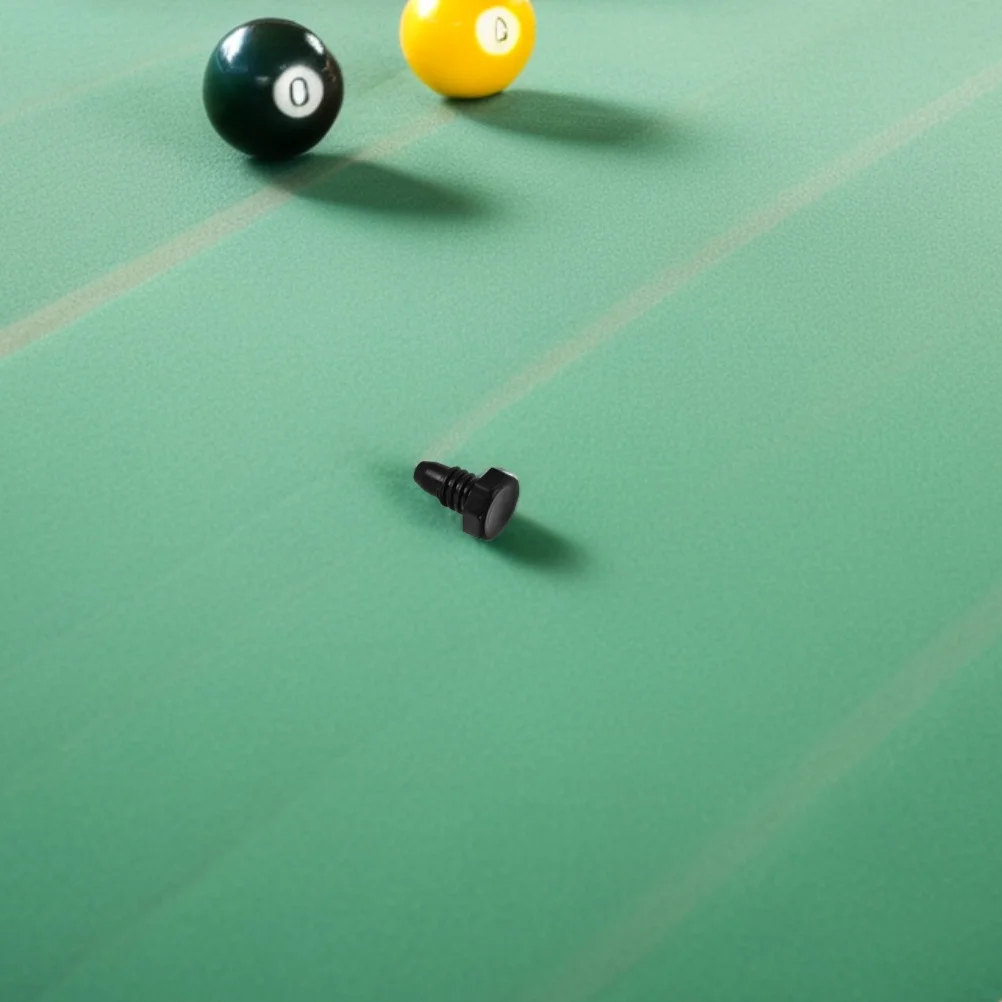 

8Pcs Billiard Rod End Protectors Black Plastic 2.2x1.5cm Cylindrical Pool Cue Tail Covers Replacement Snooker Supply