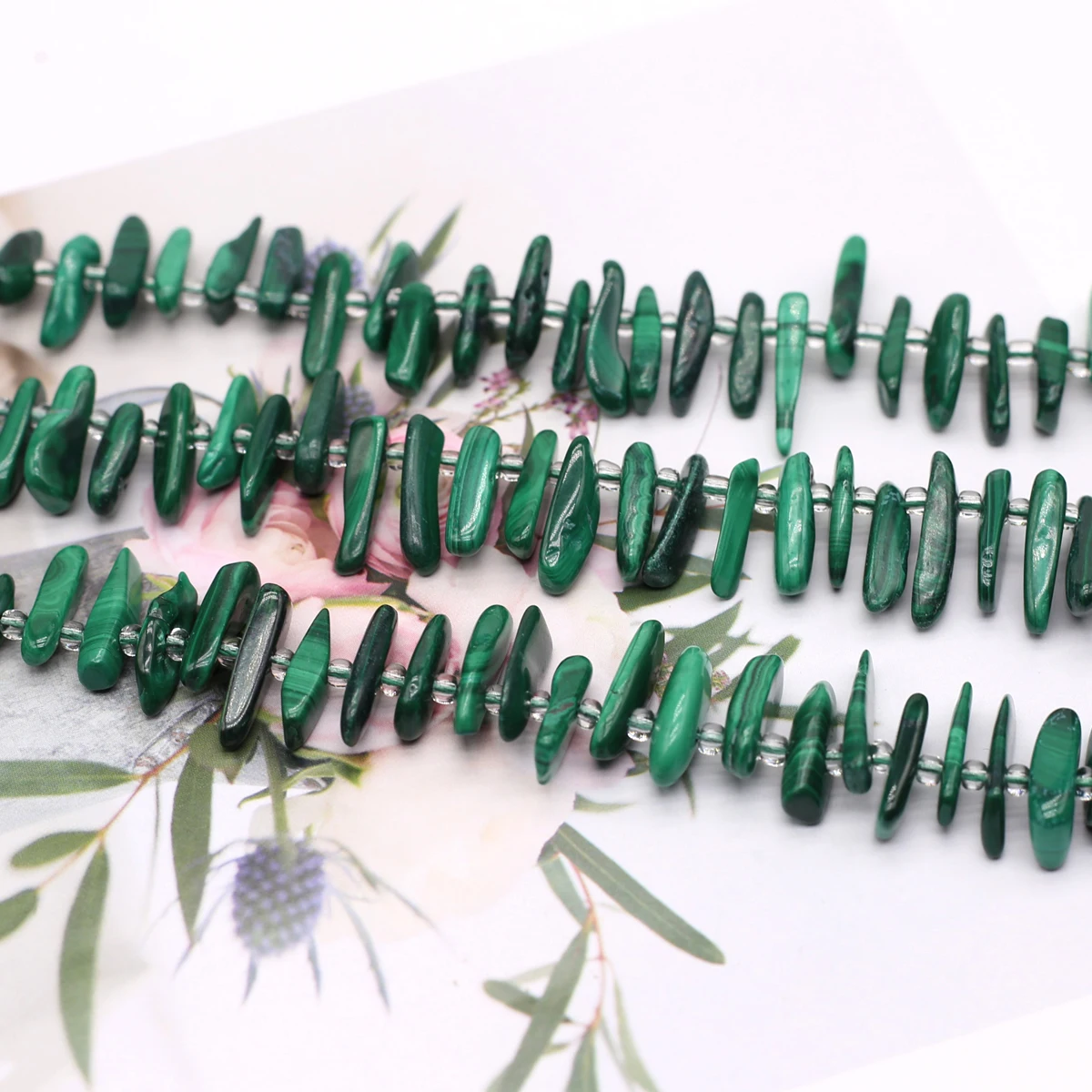 

Natural Stone Malachite Isolation Beads 8-20mm Jewelry Making DIY Necklace Bracelet Accessories Gifts