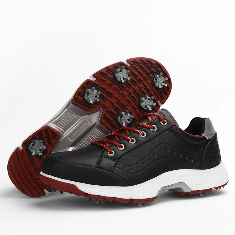 Golf Shoes Men's Waterproof Sports Shoes Spikes Anti-skid Sport Sneaker Male   Golf Shoes Big Size 39-49