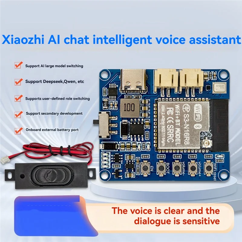 الصيف بيع Xiaozhi AI وحدة الدردشة الصوتية ESP32-S3 المدمج في CH340X INMP441 MAX9835 ESP32-S3 مجلس التنمية