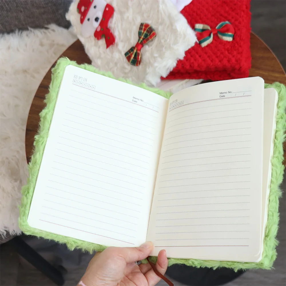 

High Value A5 Christmas Notebook Cartoon Snowman Horizontal Line Handbook Square Cute Journal Notebook For Children