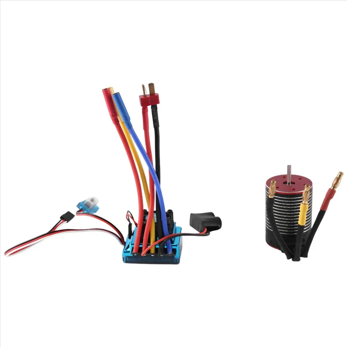 Motor sin Escobillas Component 3650 de 4500KV y ESC de 120A para Auto RC 1/8 1/10, Drift Racing, Todoterreno, Monster Truck
