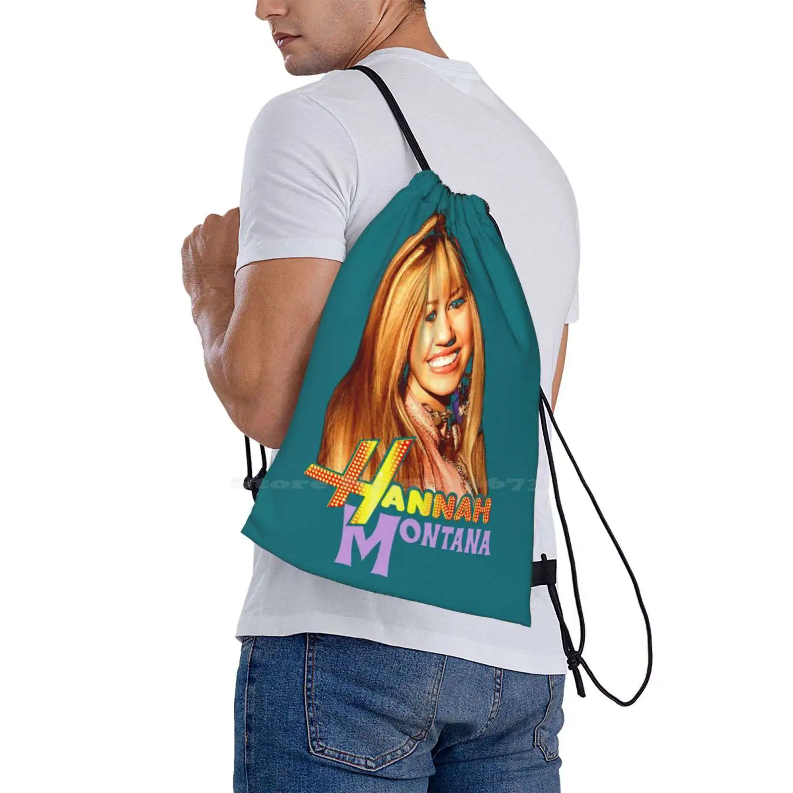 Hannah Montana Dropping Like Flies Hot Sale Schoolbag Backpack Fashion Bags Hannah Montana Miley Cyrus Channel Funny Meme