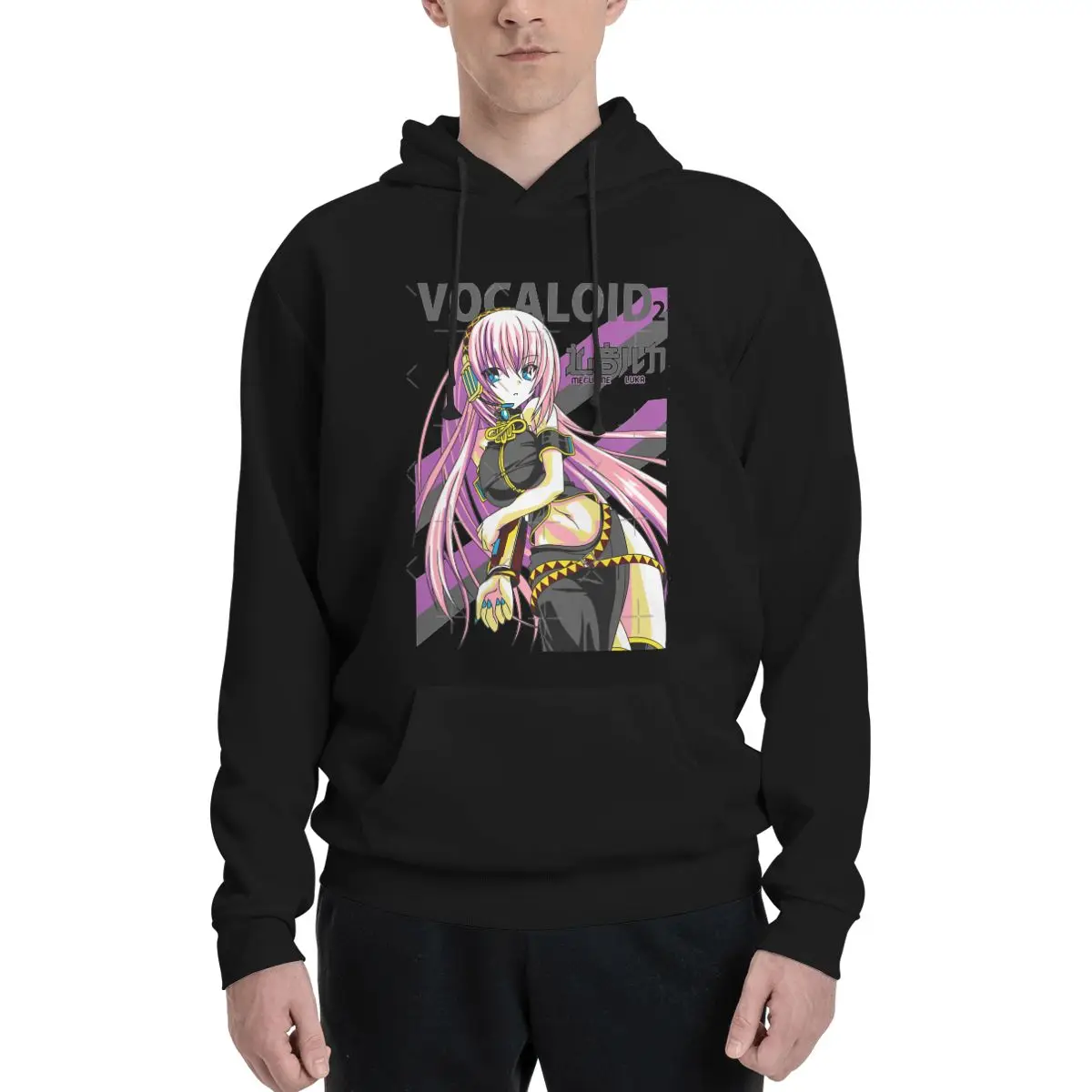女性用ルーカボーカロイドパーカー、アニメ特大パーカー、ジップアップジャケット