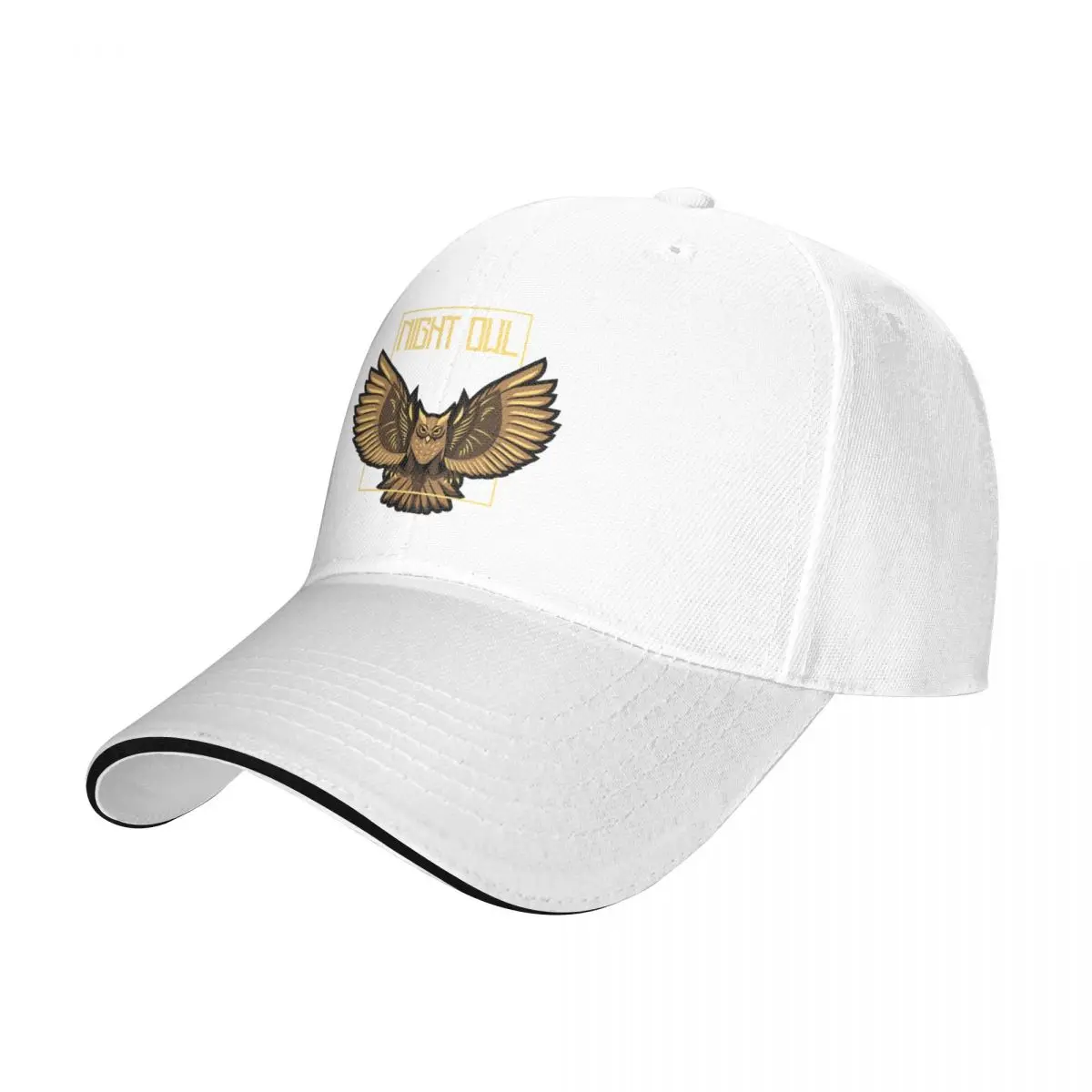 Night Owl Baseball Cap hiking hat dad hat Big Size Hat Male Women's
