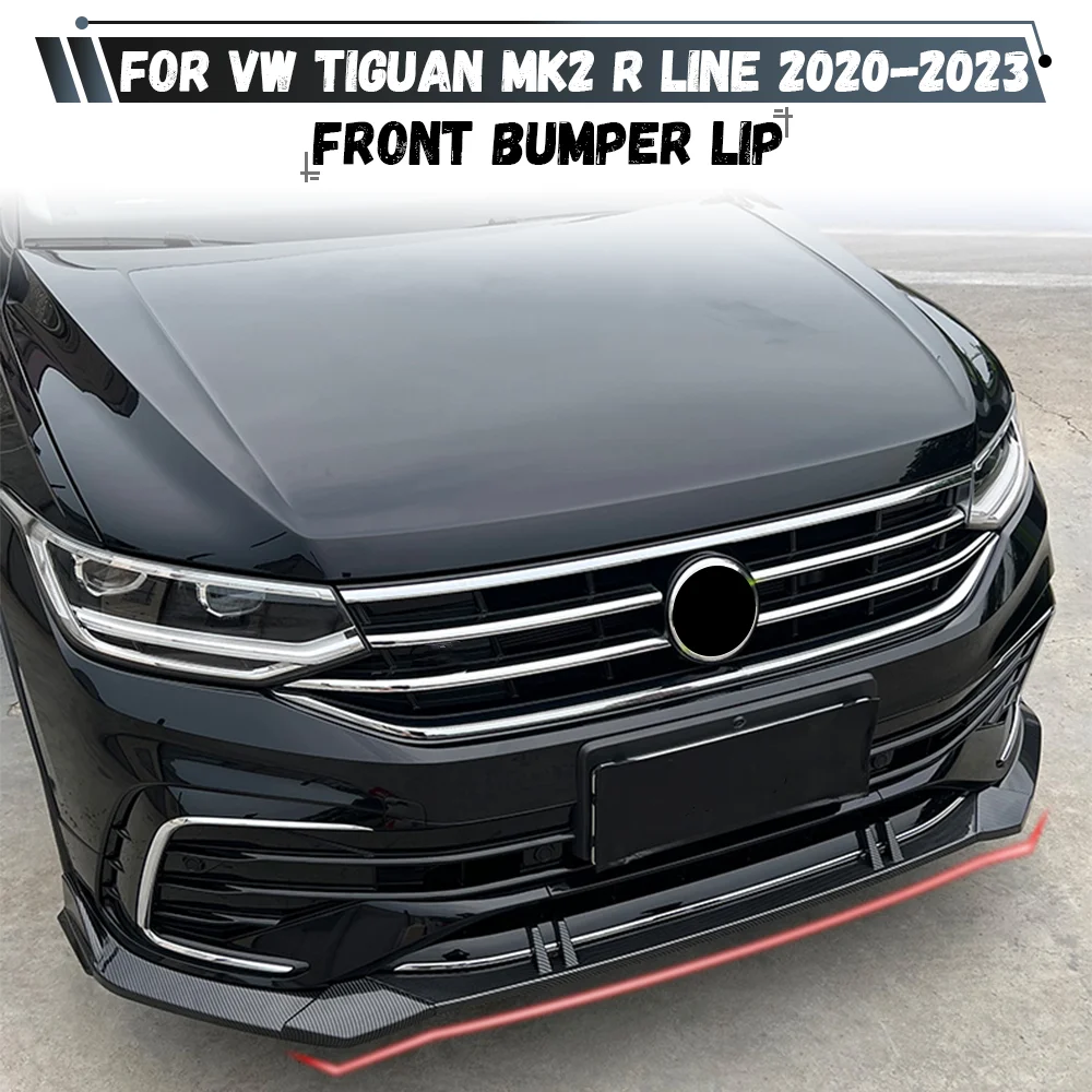 

Car Front Bumper Splitter Lip For Volkswagen Tiguan MK2 R Line Facelift 2020 2021 2022 2023 Canard Spoiler Diffuser Body Kits