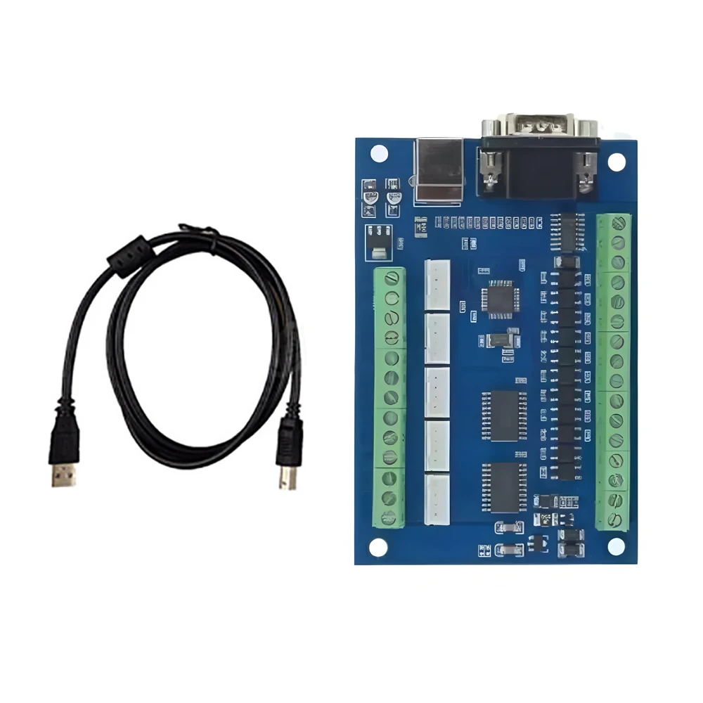 Breakout Board DC 12-24V 500MA CNC MACH3 USB 5 Axis 100KHz USB CNC Smooth Stepper Motion Controller Card for CNC Engraving