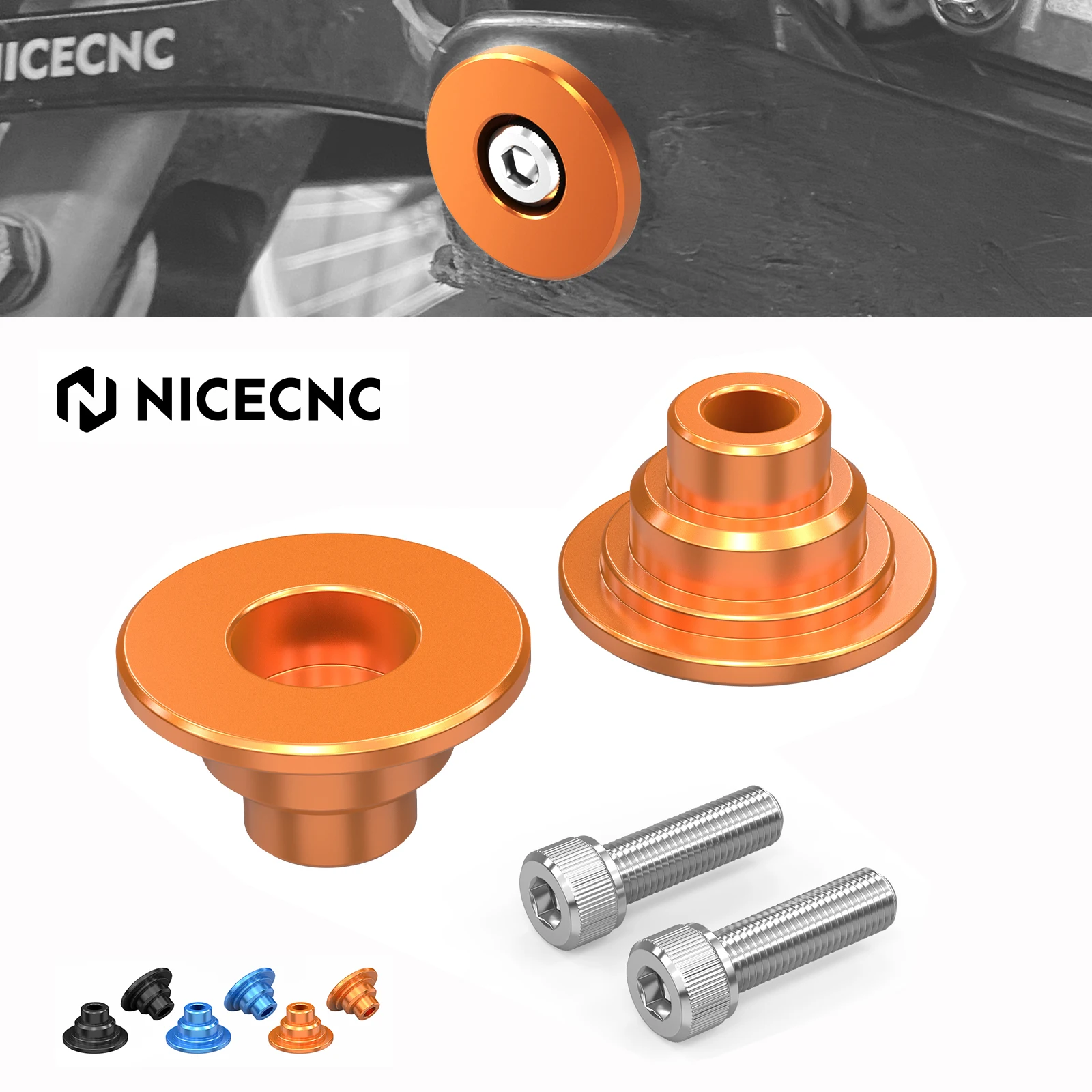 

For KTM EXC 300 2024-2025 Skid Plate Bushings Spacers SX125 SX-F 450 EXC-F 350 EXC EXCF XCW XCF-W XW-F 125 250 300 350 450 500