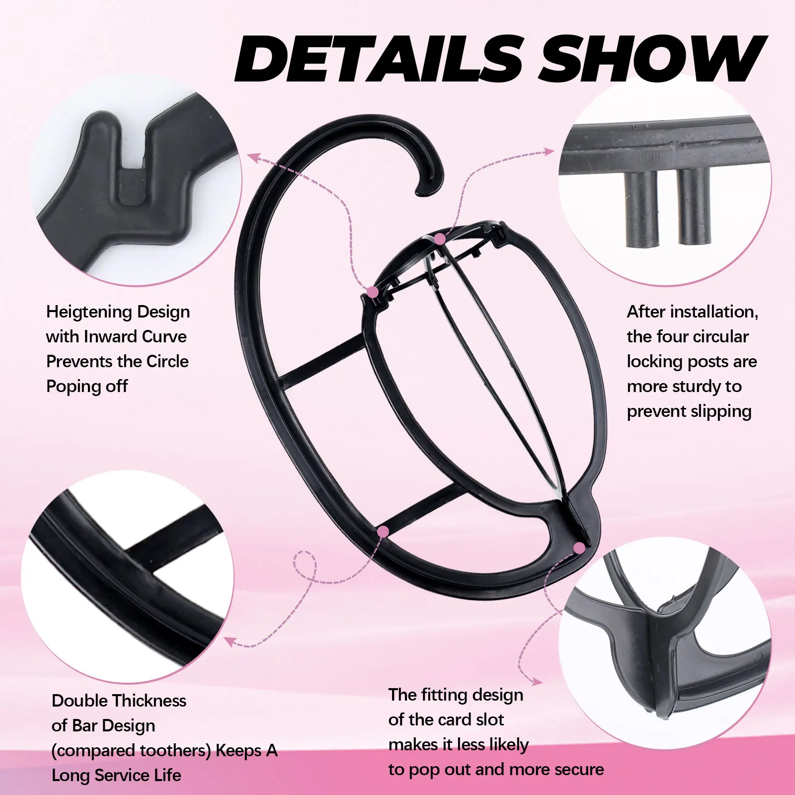 شعر مستعار شماعات المحمولة معلقة شعر مستعار حامل للشعر المستعار والقبعات للطي شعر مستعار مجفف دائم شعر مستعار معلق حامل شعر مستعار قابل للطي 2026