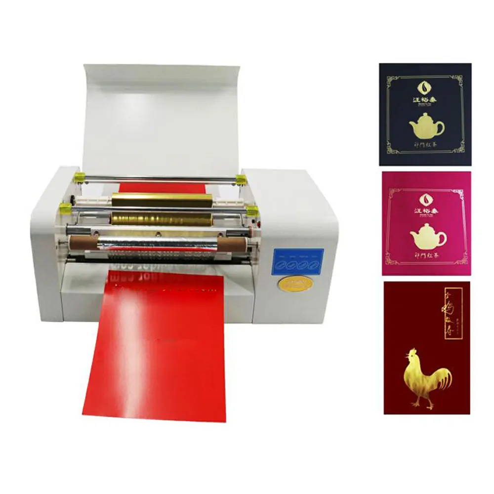 Invitation Card Gold Foil Printing Machine for Celebration Automatic Hot Stamping Machine