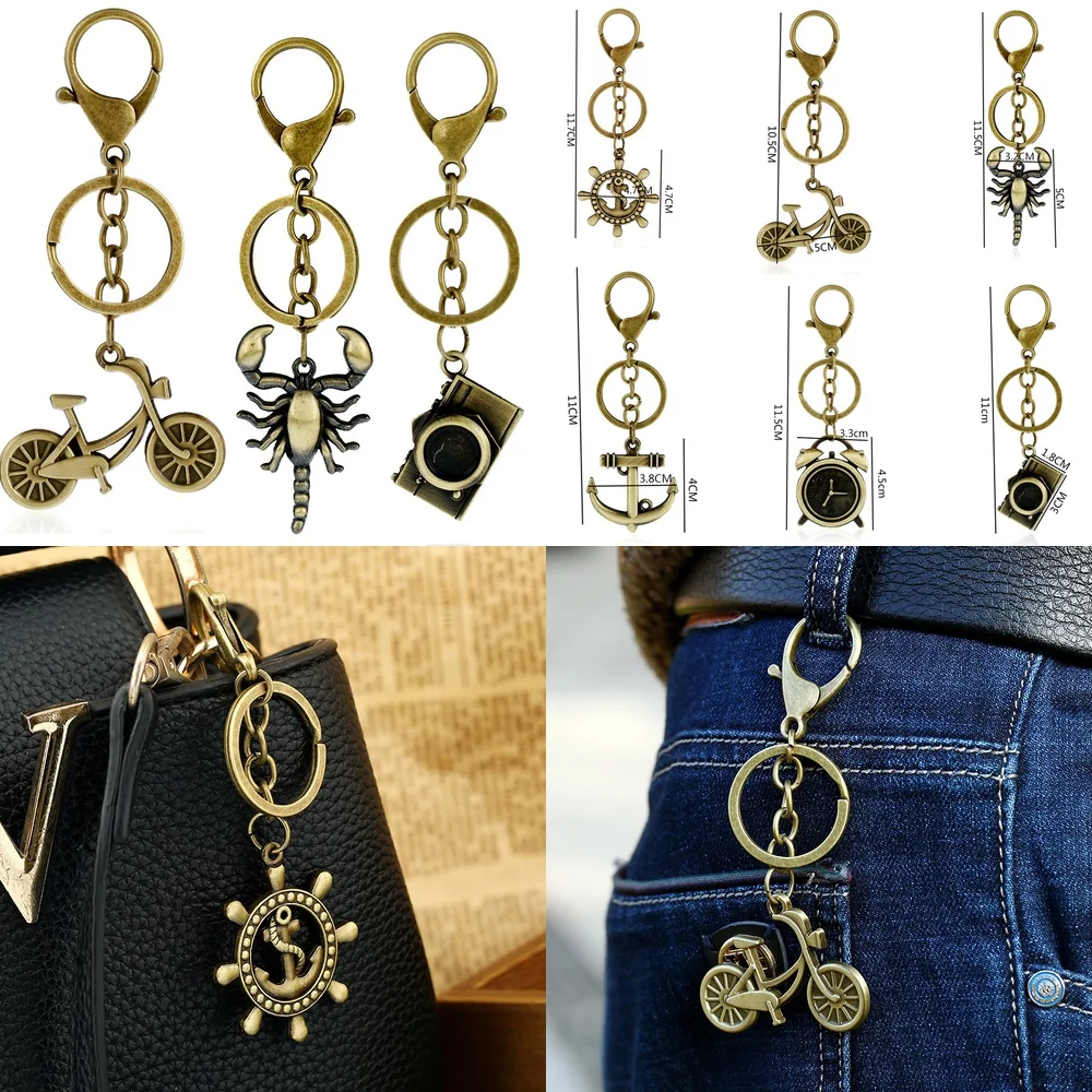 

Lobster Clasp Clock Keychain for Universal Use Creative Mini Gift Novelty Accessory Trendy Street Vendor Hot Seller for All
