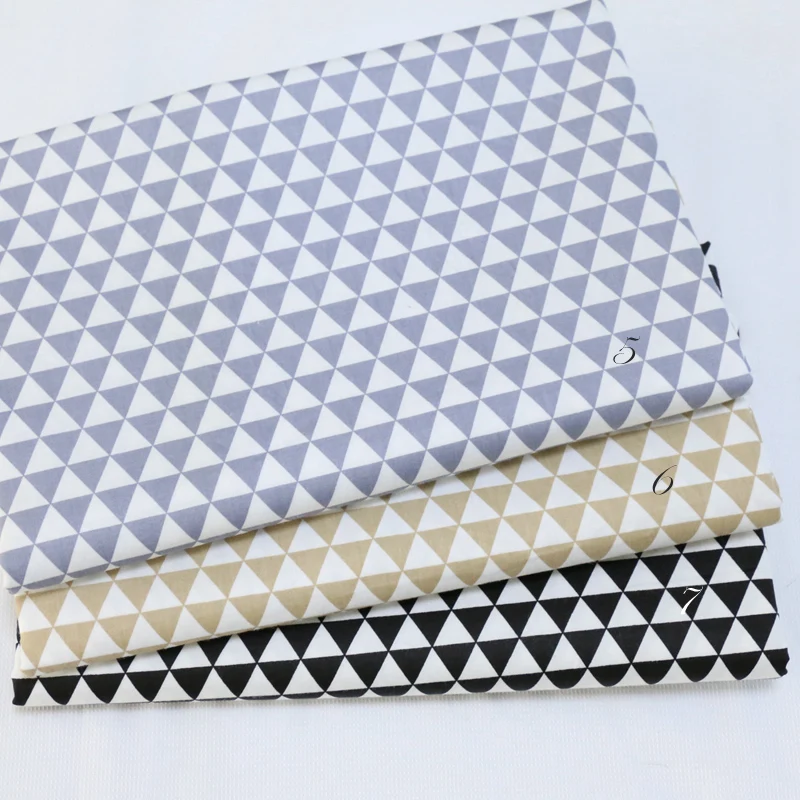 160x50cm Basic candy-color Graphics tessuto di cotone twill fai da te biancheria da letto per bambini panno 180 g/m