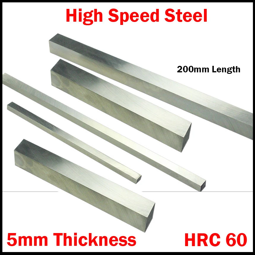 

200*40*5 200x40x5 200*50*5 200x50x5 5mm Thickness HRC60 HSS Rectangle Metalworking Boring Bar Fly Cutter Cutting Lathe Tool Bit