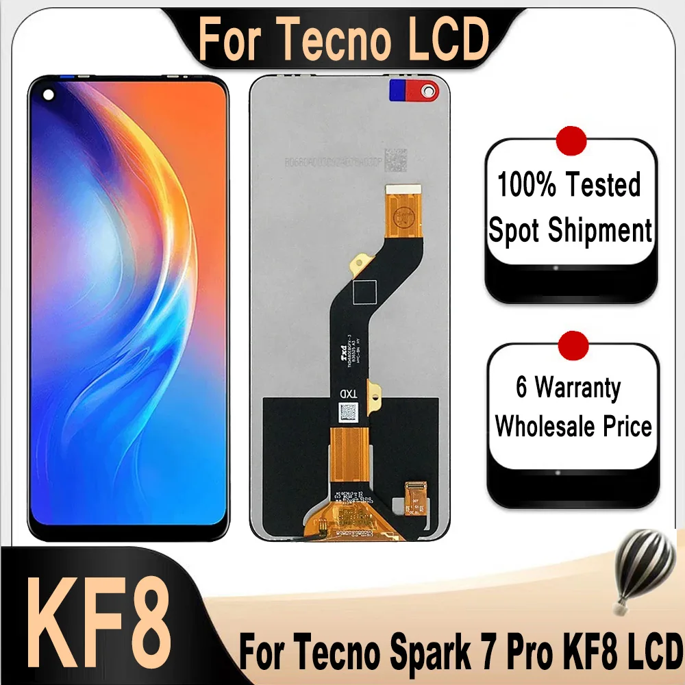 مراجعة شاملة لشاشة LCD 6.6 بوصة KF8 لجهاز Tecno Spark 7 Pro: تجربة عملية وحلول عملية
