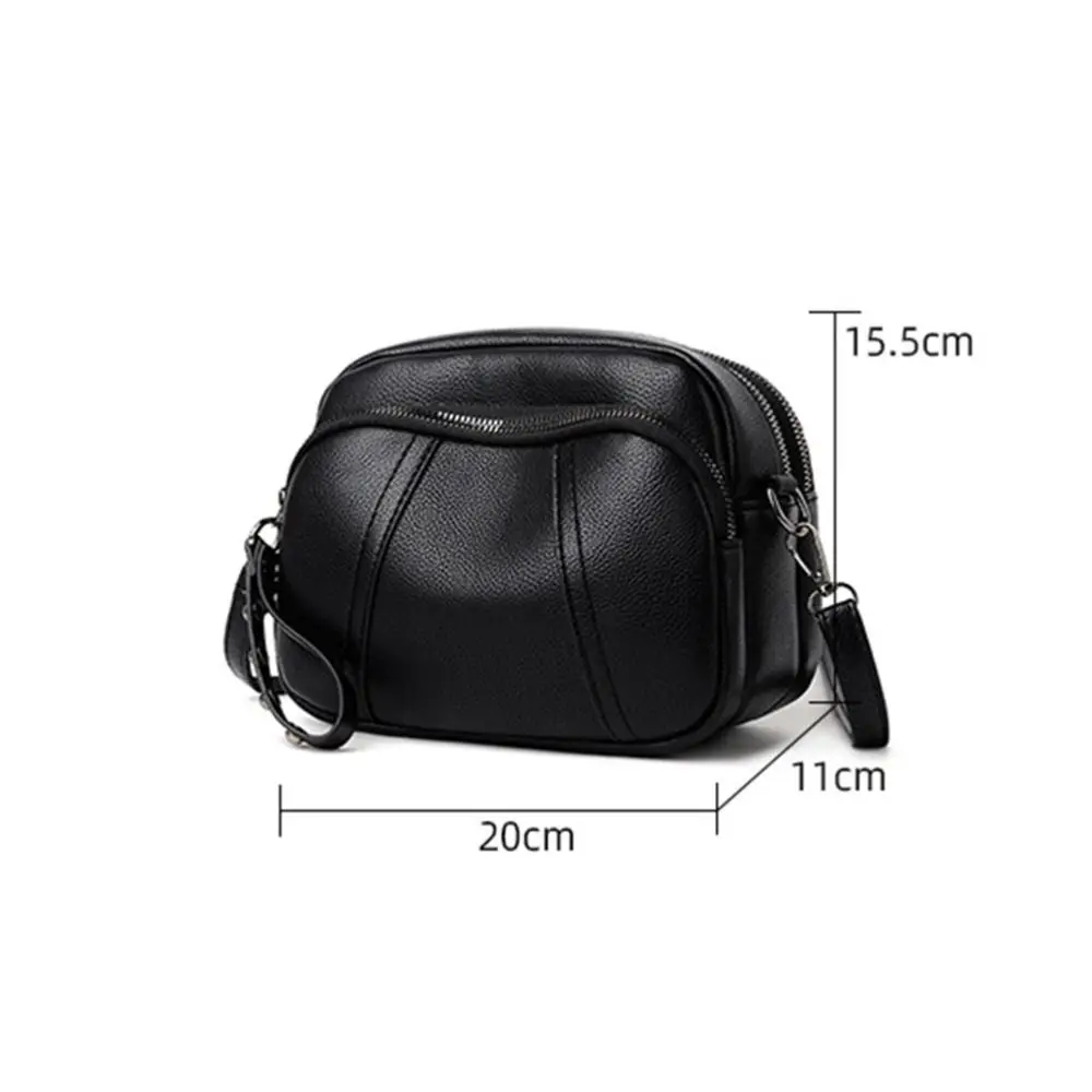 Leather Crossbody Bag Fashion Multifunction Large Capacity Shoulder Bags Casual Wear-resistant Travel Bag Women