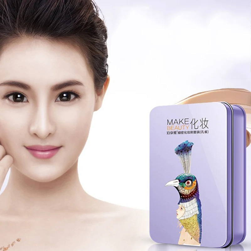 Zestaw 7 pędzli do makijażu: płynny podkład, miękki pędzel, narzędzie do nakładania, korektor, cień do powiek, krem, tajski gęsty kosmetyk, piękno, rower, Aist Bank