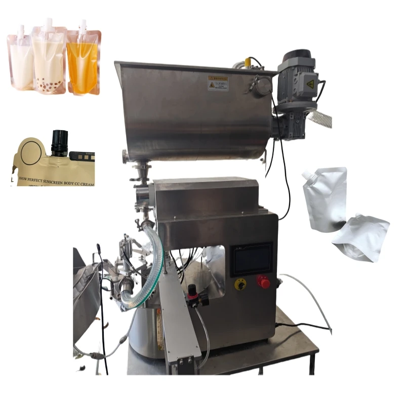 Máquina Automática de Llenado de Doypack para Salsas, Tomate, Salsa de Papa, Pasta, Bolsas con Boquilla, Mantequilla de Maní, Mermelada, Máquina de Llenado y Tapado