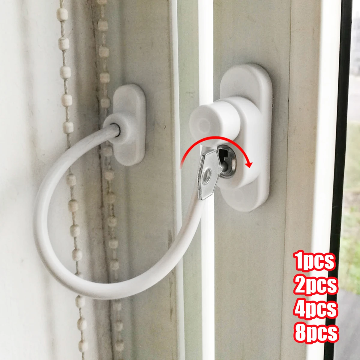 Window Door Restrictor Premium Window Door Lock Kids Security Lock Protector Durable Child Baby Security for Children Pet Baby