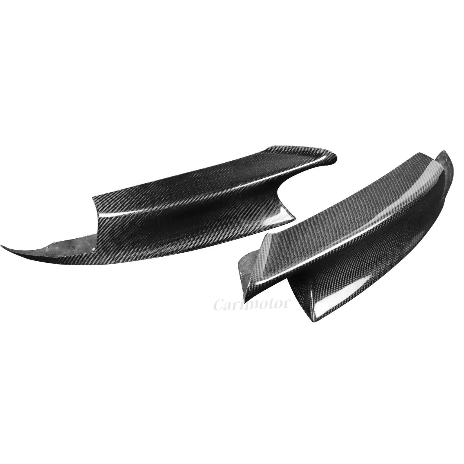 For BMW E90 Front Bumper Fins Splitter Canard Lip Carbon Fiber Car Exterior