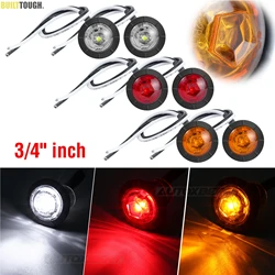 2pcs Amber 3/4