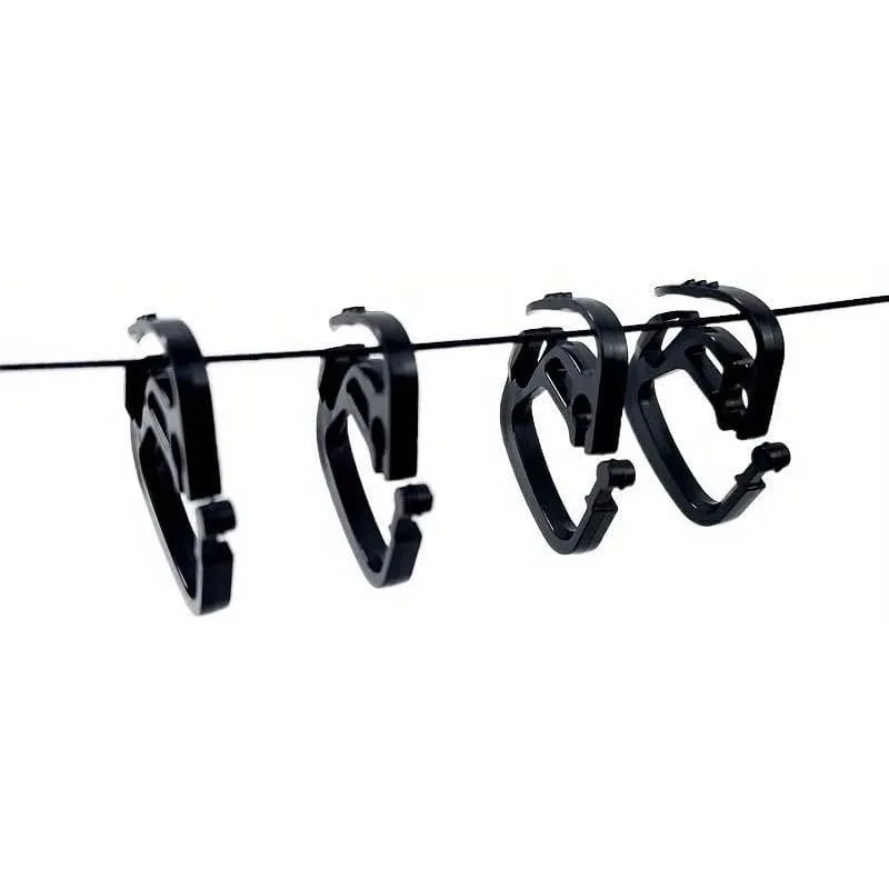 30pcs Plastic Shade Net Clips, Heavy Duty Greenhouse Tarp Clamps for Agriculture Sunshade & Shade Sail, Expandable Fixing Hooks