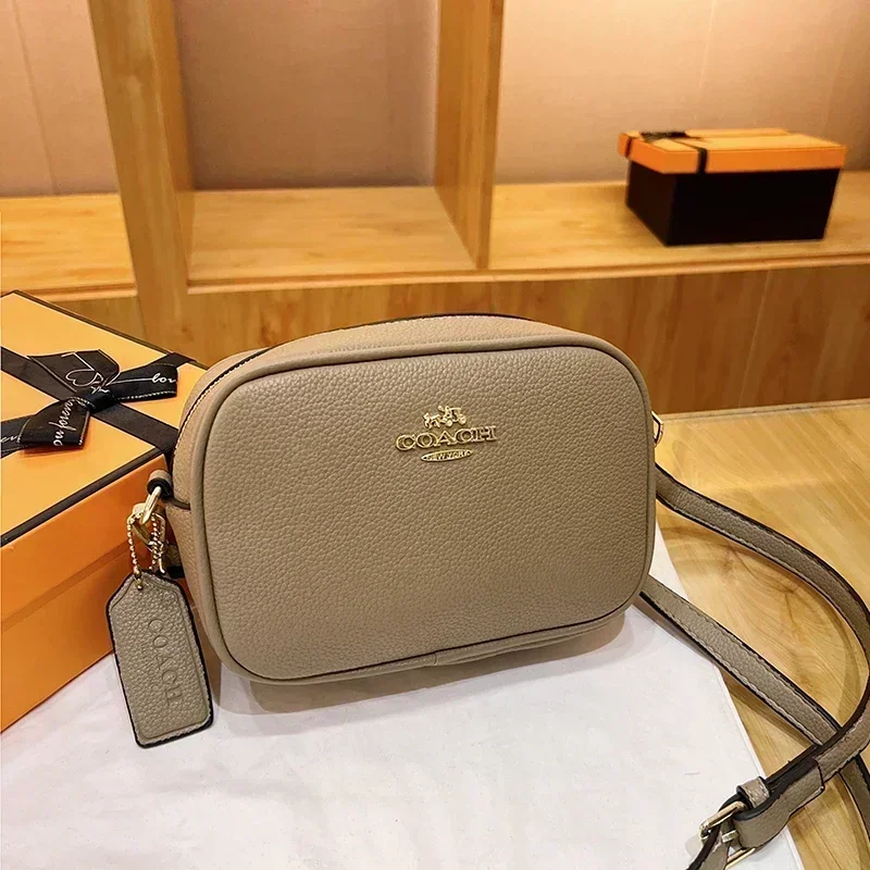 Comfortable Weaving Strap Style Wide Shoulder Strap Small Bag Single Shoulder Crossbody Bag New Lychee Pattern Small Square Bag