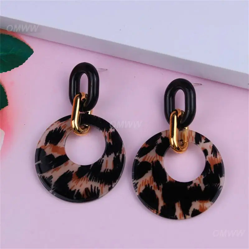 1/2/3PAIRS Fashion Earrings Eye-catching Accessories Chic Unique Geometric Round Earrings Versatile Earrings Ladies Jewelry