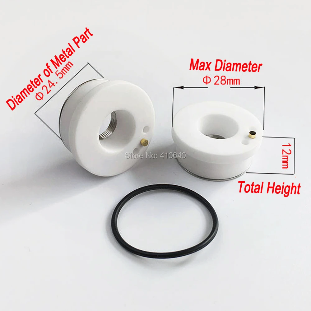 Keramik Cincin Digunakan untuk Serat Optik Laser Mesin Pemotong Diameter 24.5X28mm Precitec KT B2 CON untuk Paling Populer Mesin Laser