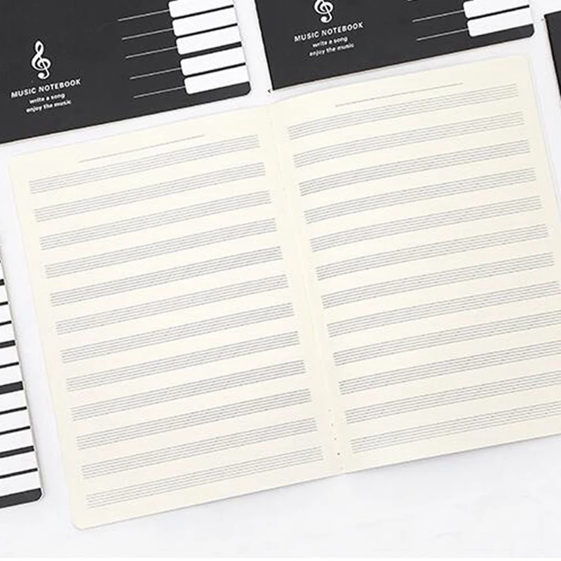 2X Vijf Lijnen Music Notes Notebook Muziek Tab Personeel Stave Notebook