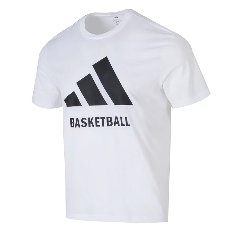 

Adidas Men's Short-Sleeved T-Shirt Men's Sportswear Running Training Comfortable Breathable Casual Round Neck Top Ji7099