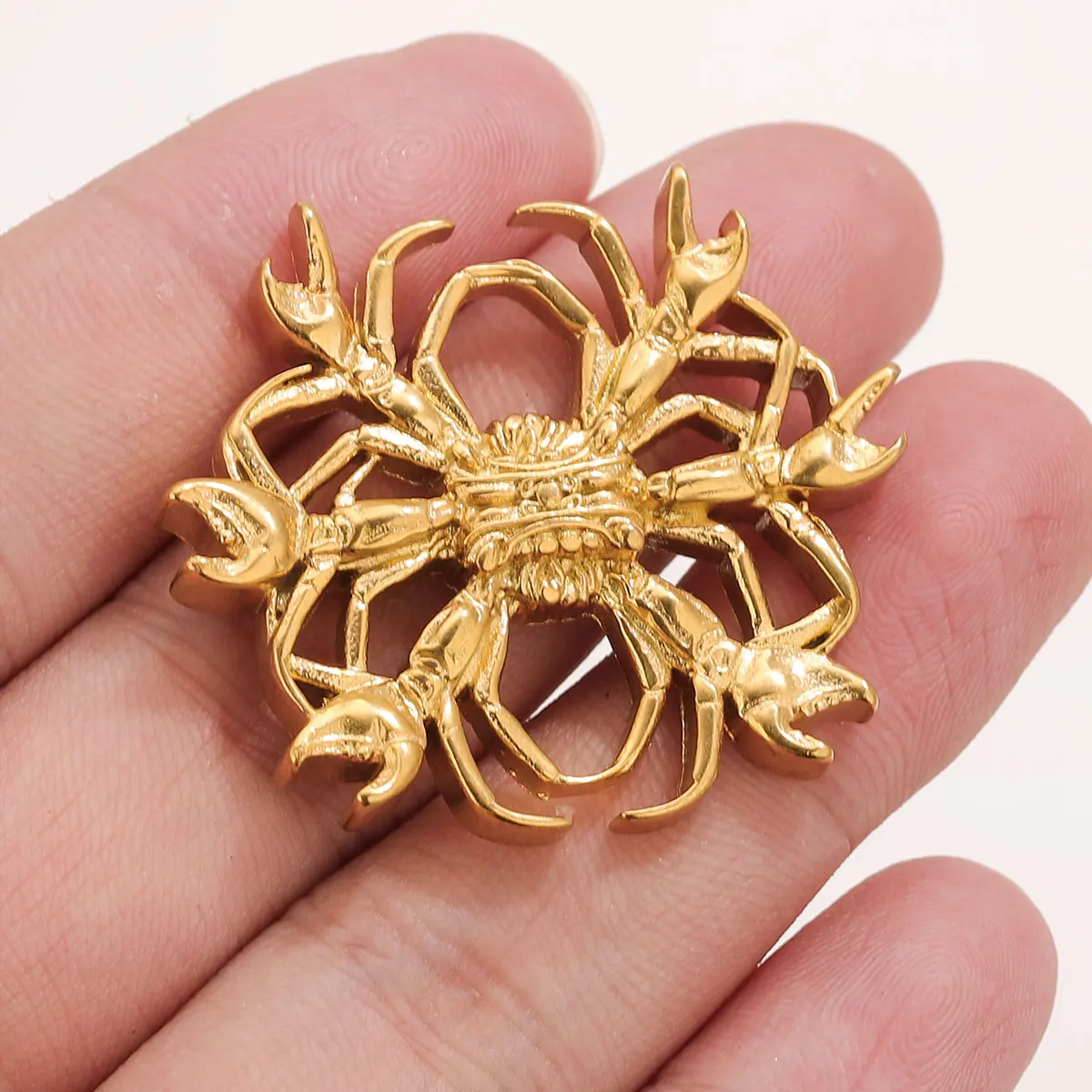 

3pcs/lot Stainless Steel Totem Crab Charms Pendant for DIY Anklet Bracelet Necklace Earring Key Chain Jewelry Making Materials