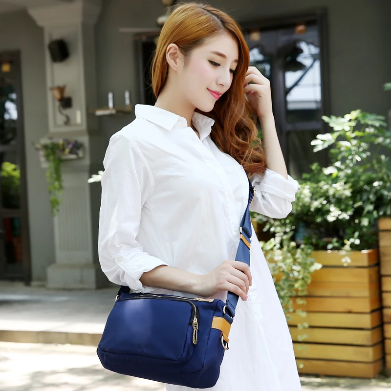 Casual Women messenger bags small Waterproof nylon Shoulder Crossbody bag travel female Handbag bolsa feminina Black Blue Purple