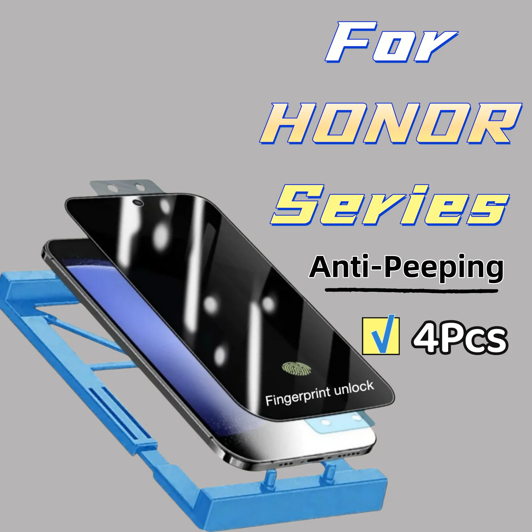 

Защитная пленка для экрана серии Honor, не из закаленного стекла, 4 шт., антишпионская, простая установка