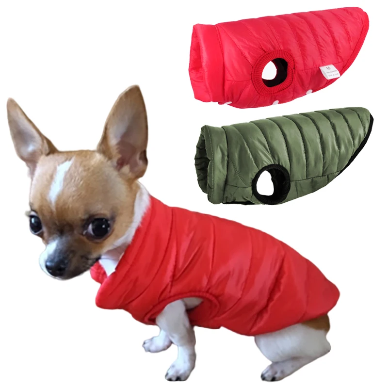 Puppy Dog Clothes Winter Dog Jacket Coat Padded Chihuahua Apparel French Bulldog Clothing Pets Outfit Vest roupa para cachorro