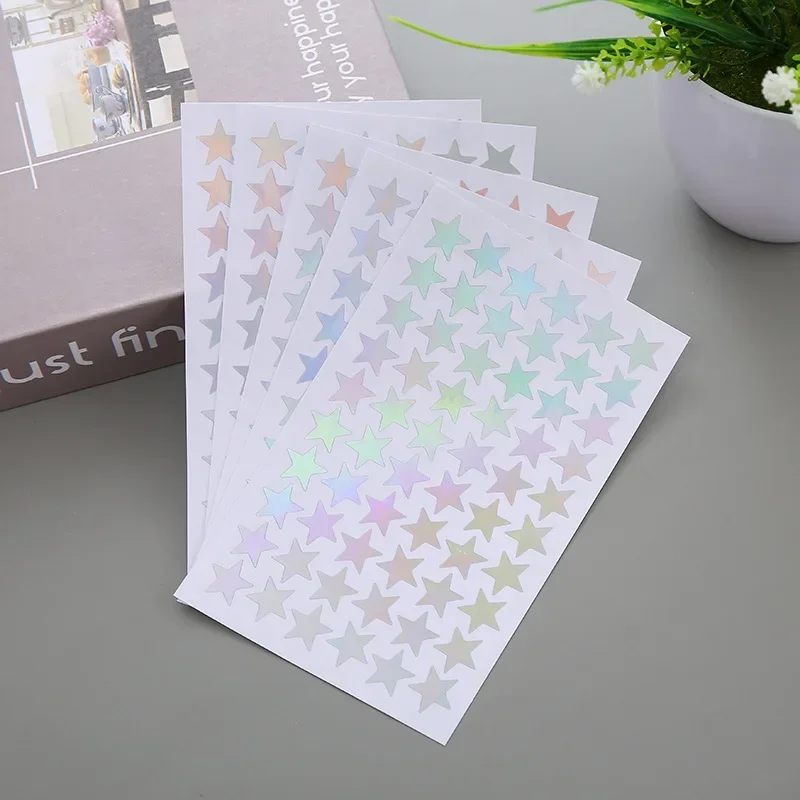 5 hojas de pegatinas de estrellas brillantes para niños, pegatina de recompensa para profesores de escuela, regalos bonitos, decoración de fiesta,