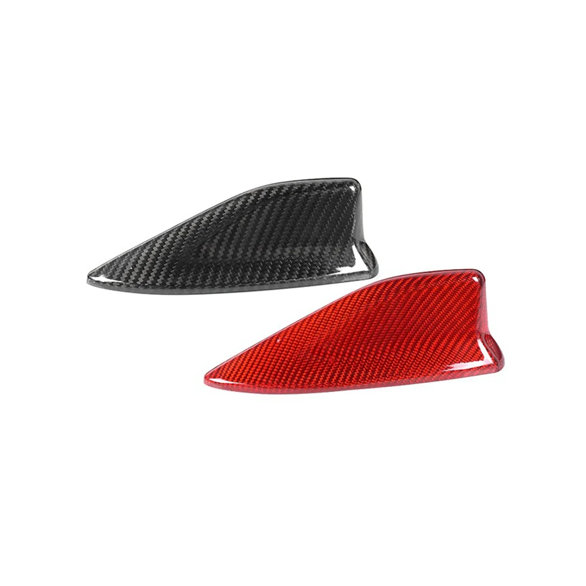 Real Carbon Fiber Car Roof Shark Fin Signal Antenna Cover Exterior Interior Trim for Toyota Camry 2022(Black)