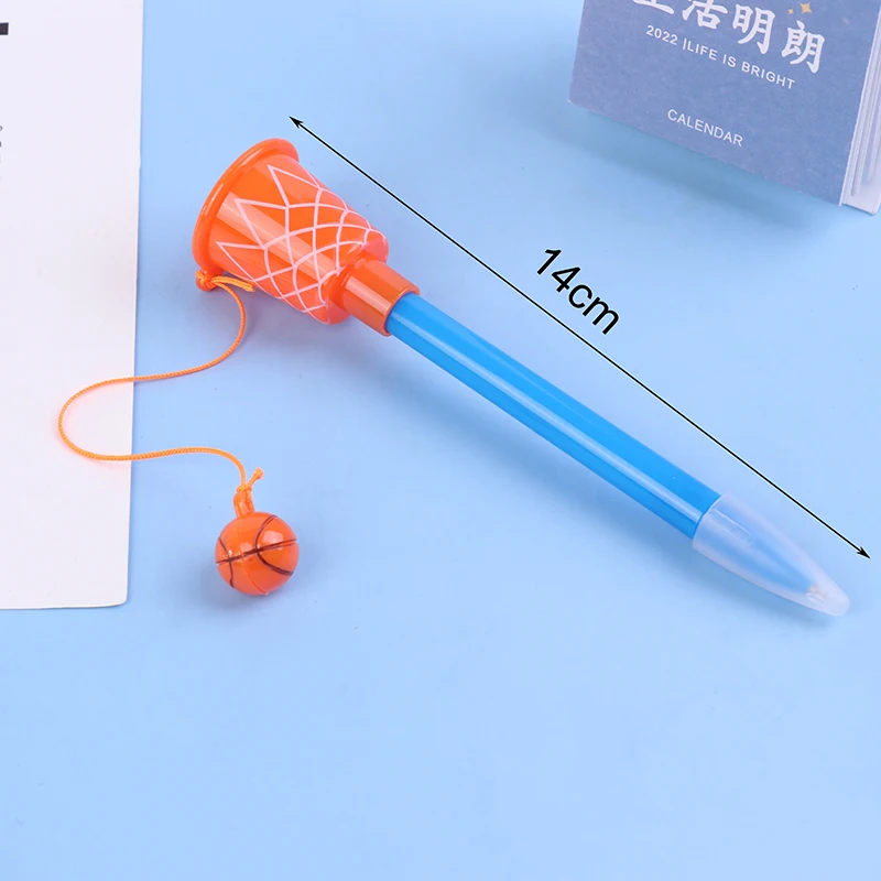 10 Pcs Basketbal Hoepel Pen Basketbal Met Blauw/Zwart Refill Kids Basketbal Nieuwigheid Pen Pen Pad Sport Party Gift voor Sport