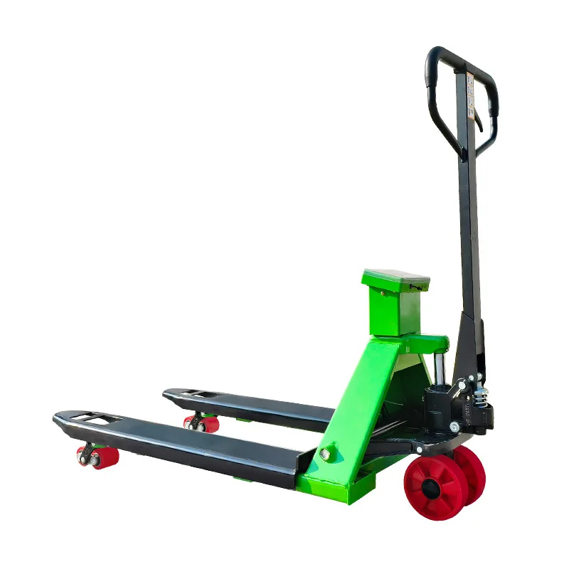 LH Manual hydraulic handling trolley Weighing pallet trolley Forklift