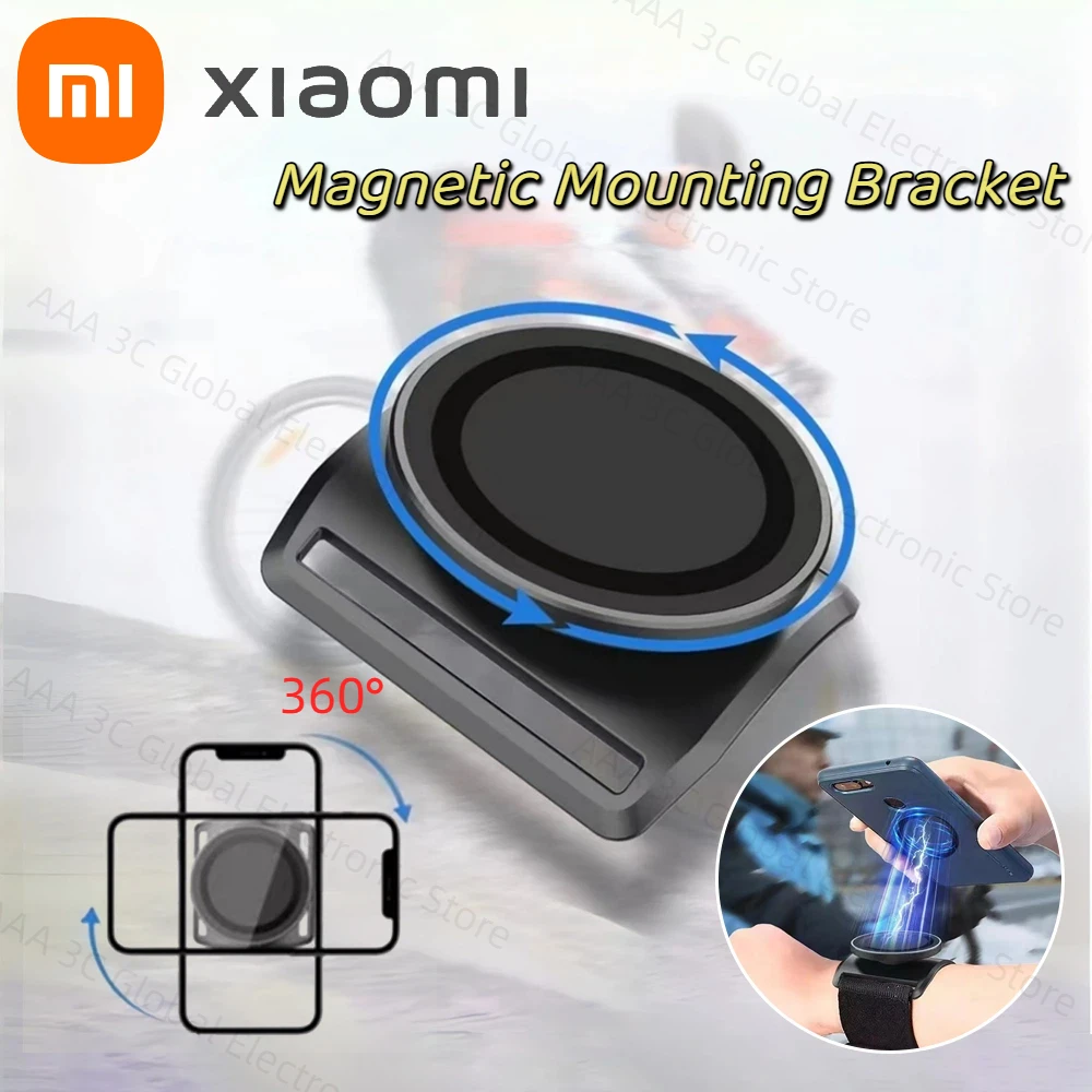 

Магнитная подставка для телефона XIAOMI, браслет, спортивная подставка на руку 360° ° Вращающаяся подставка для верховой езды. Удобная подставка для телефона для самостоятельной съемки.