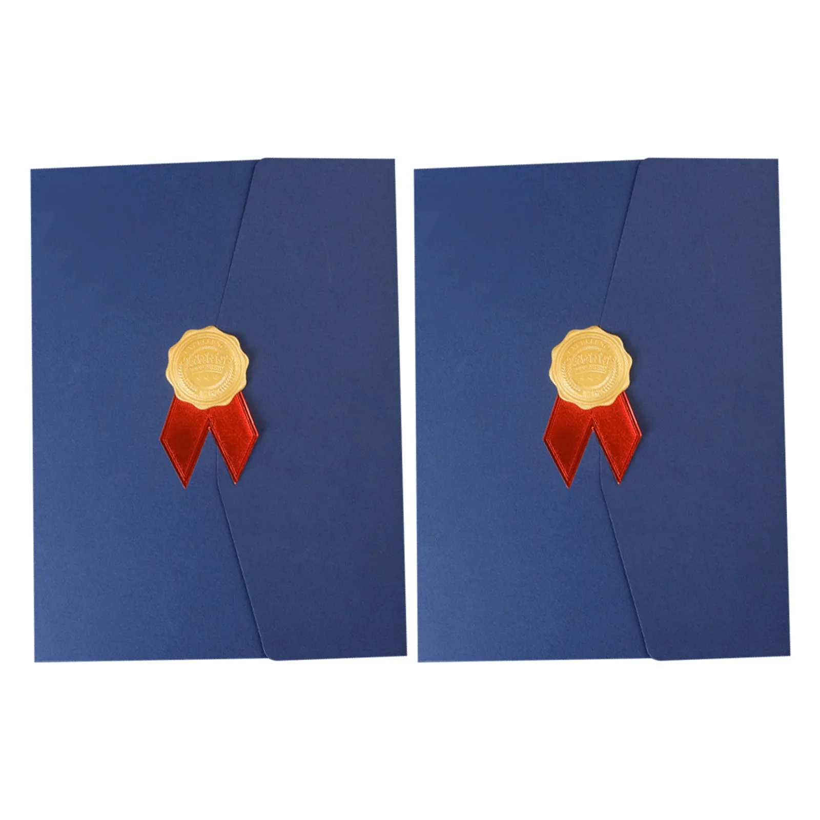 

2Pcs Certificate Cover Paper Folder A4 Protective Holder Diploma Award Document Paper Certificate Protector Folder