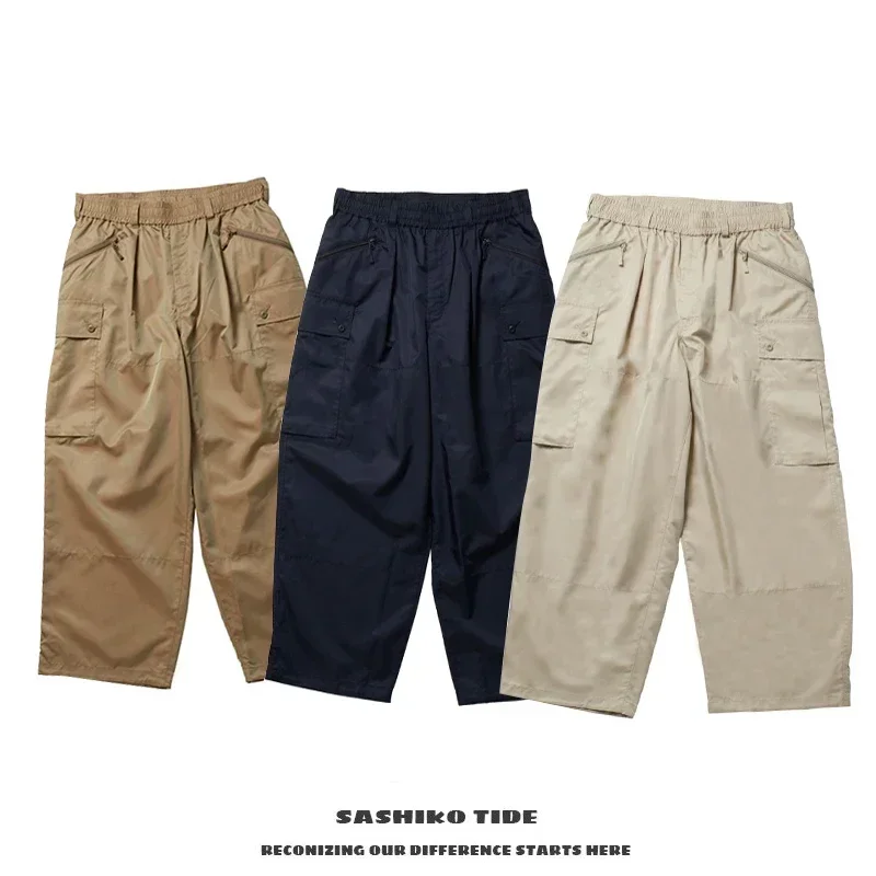 

Original PIER39 Japanese Outdoor Functional Waterproof CITY BOY Loose Side Pocket Men's Three-color Optional Casual Pants