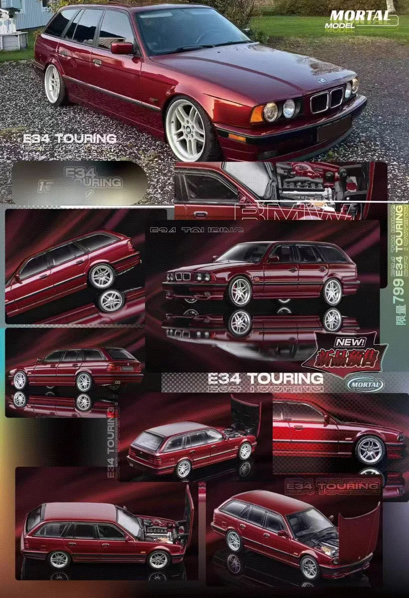 Mortal 1:64 E34 TOURING limited799 Diecast Model Car - AliExpress 26