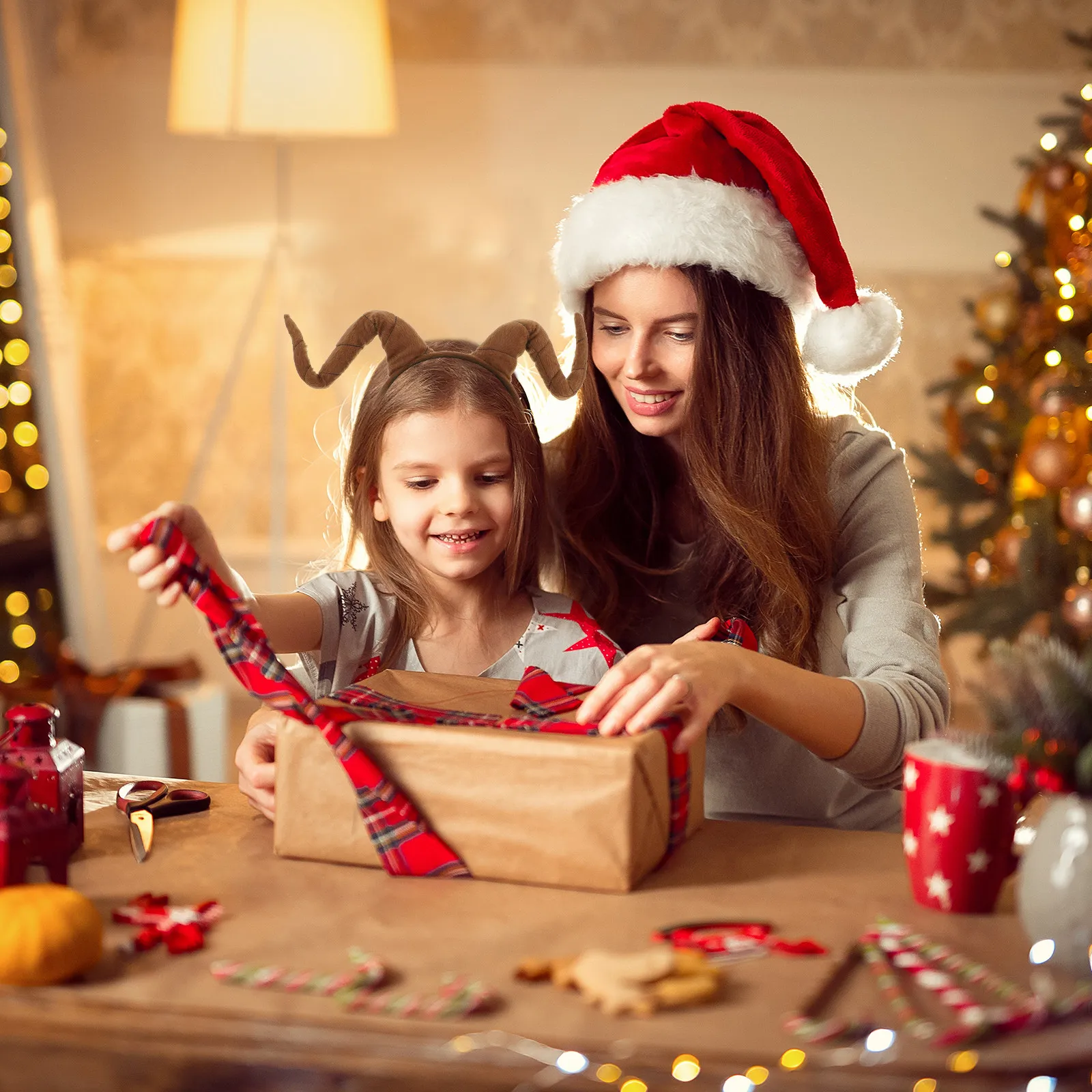 

Легкая повязка на голову с имитацией рогов антилопы, экстравагантный головной убор для вечеринок на Пасху и Рождество, праздничные принадлежности