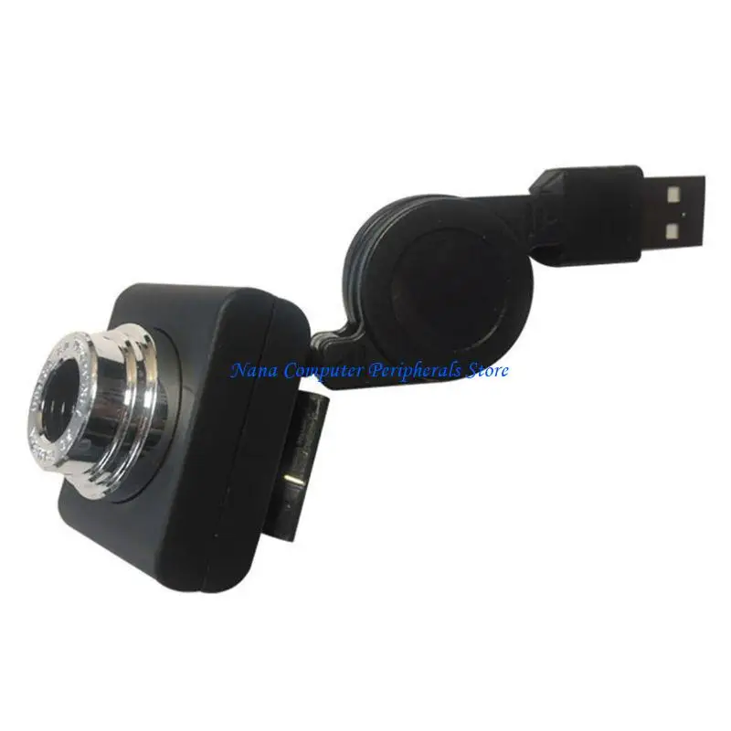 F68C 8 Million Pixels Mini Webcam for HD Web Computer Camera with Microphone for Desktop Laptop USB Plug and for Play for Vid