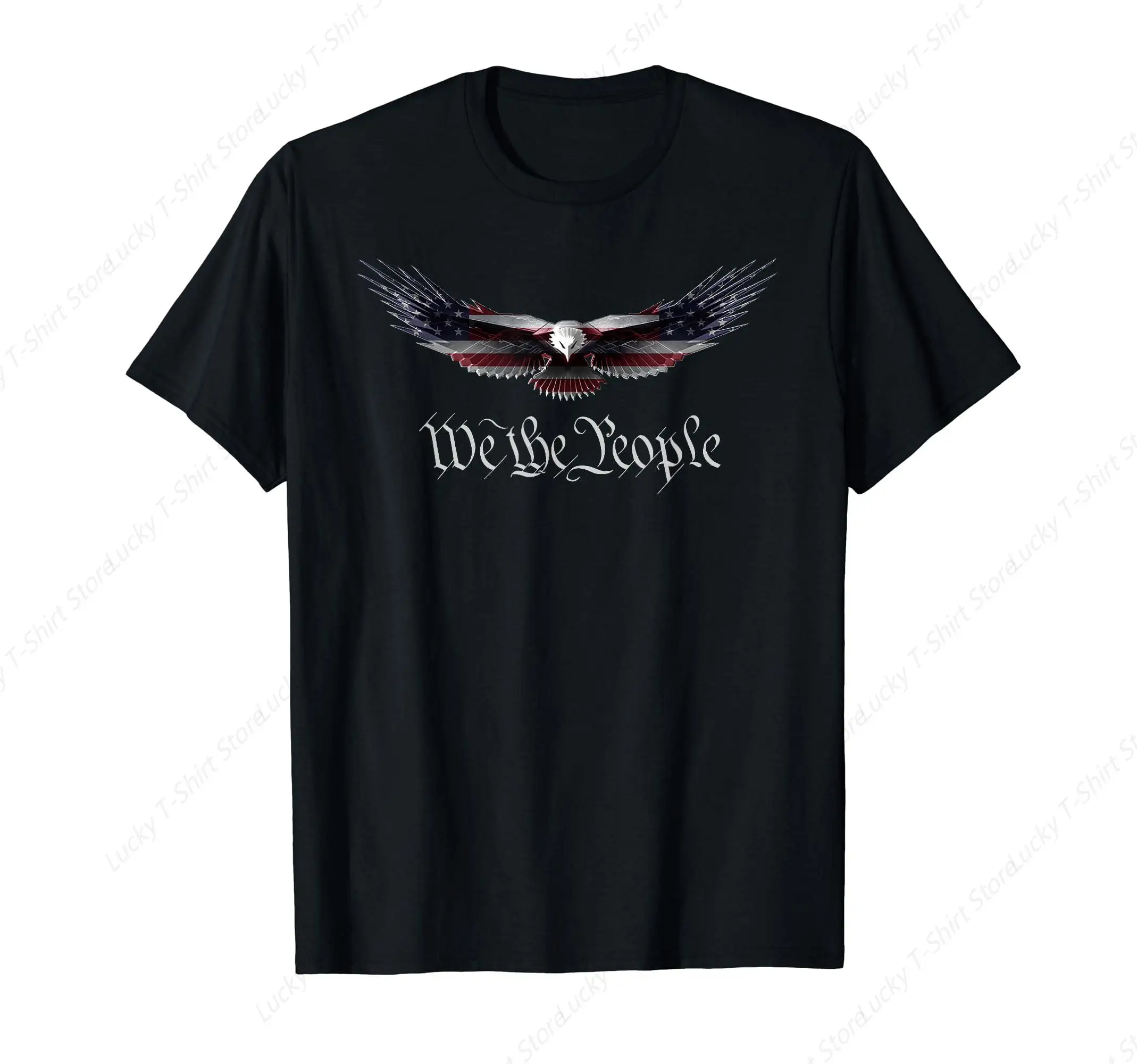 American Patriot Freedom Eagle USA Flag T-Shirt