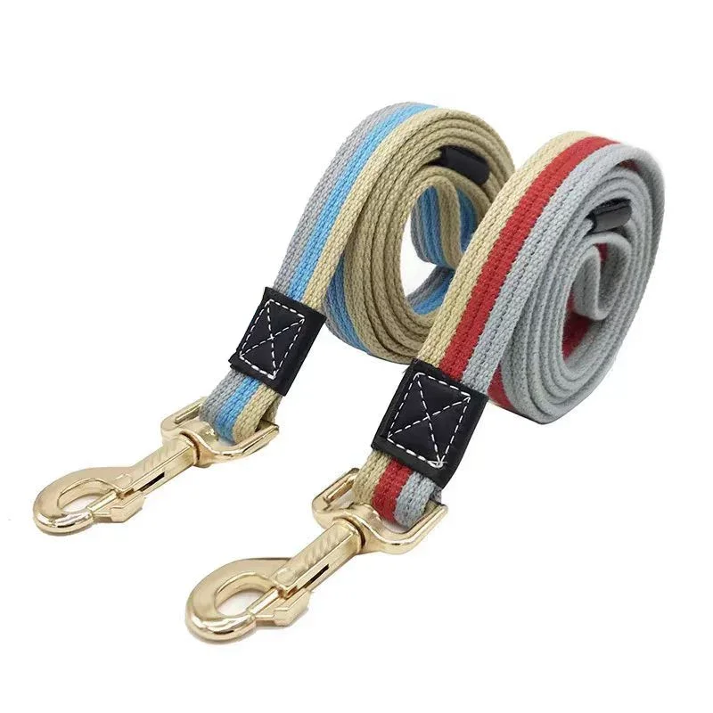 Dog Leash For Walking And Training Durable Canvas Traction Rope_voghion.com
