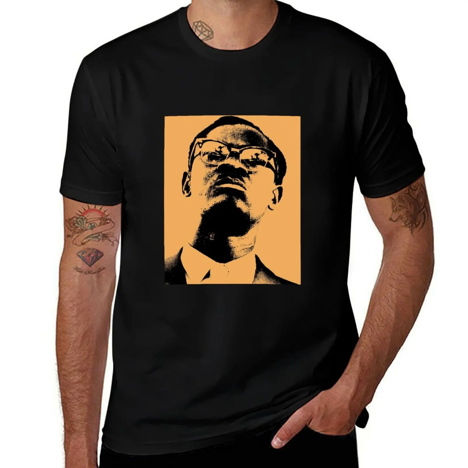 

Patrice Lumumba Graphic TShirt2225 T-Shirt summer shirt T-shirts man men workout shirt