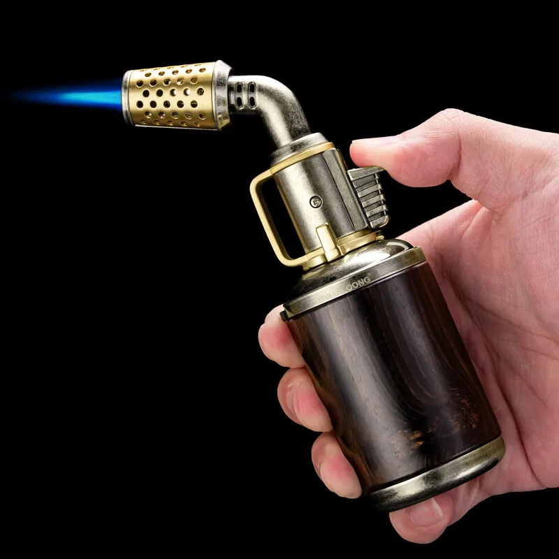 

Premium Windproof Metal Turbo Torch Lighter for Barbecue, Camping, and Cigar Use - Ideal Men's Gift