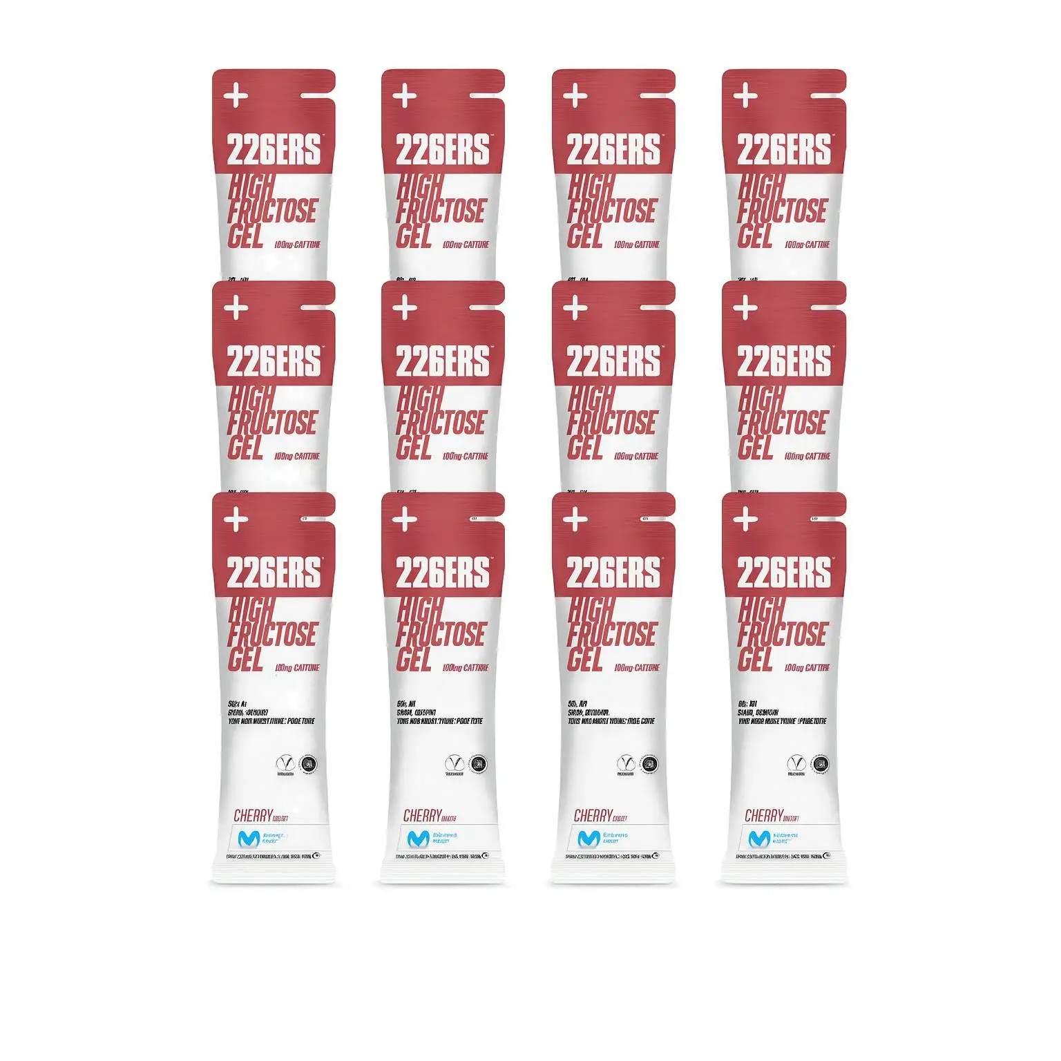 X12 HIGH FRUCTOSE GEL 80 GRAMOS CEREZA CAFEÍNA - 226ERS