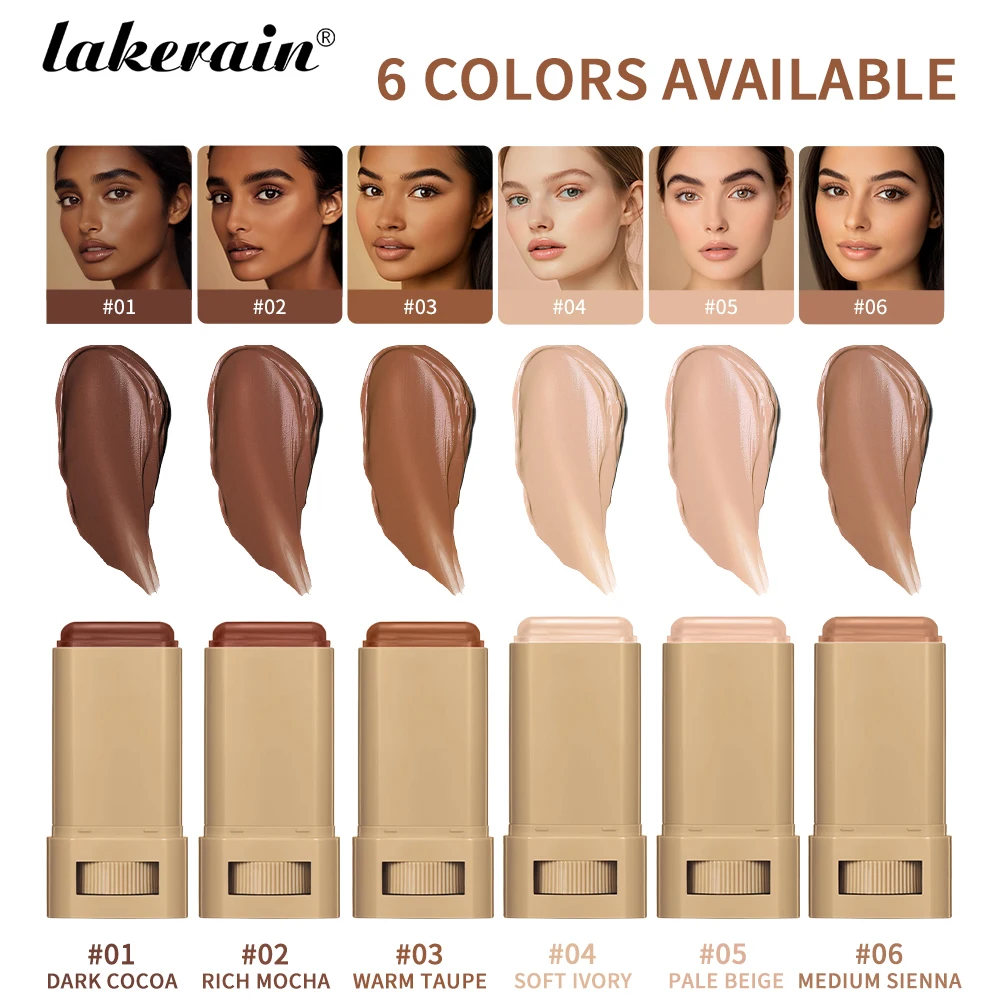 Eraser Foundation Stick Moisturizing Smooth High Coverage Silky Texture Travel-friendly Serum Boosted Skin Tint Solid Foundation